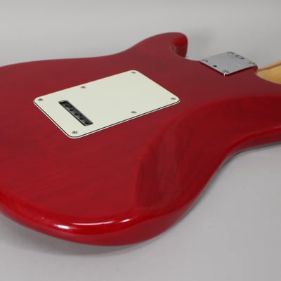 2000 Fender American Deluxe Stratocaster Transparent Crimson w/OHSC image 14