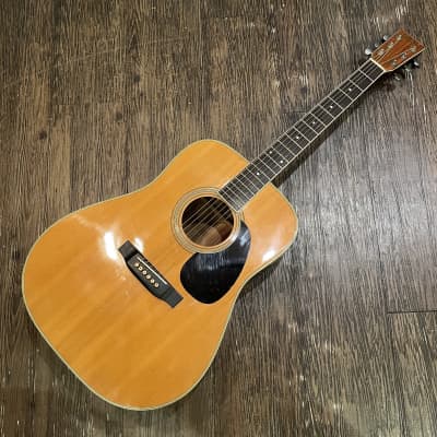 Yamaki YW-25 MIJ Acoustic Guitar Late 1970s Japan Natural - w/ Case for sale