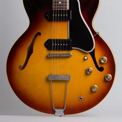 Gibson  ES-330TD Thinline Hollow Body Electric Guitar (1961), ser. #5534, molded plastic hard shell case. image 3