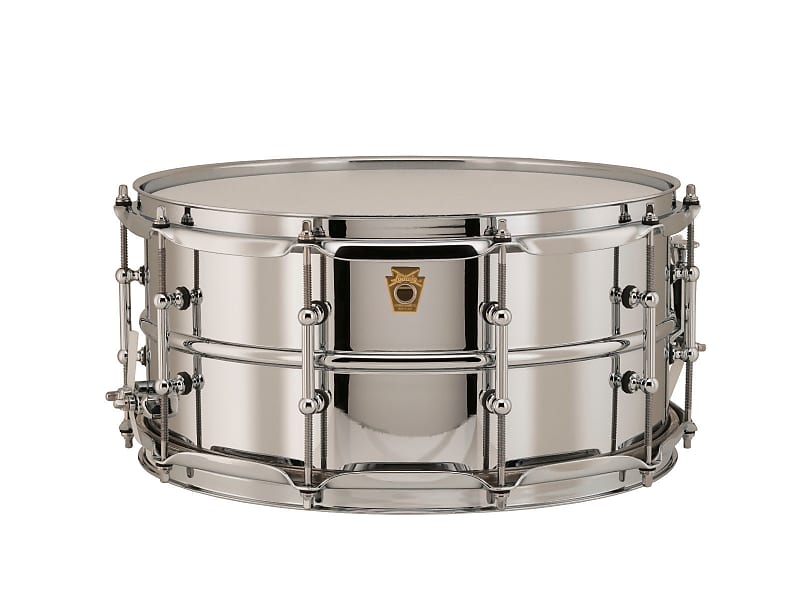 Ludwig LB402BT Brass Edition Supraphonic 6.5x14" Snare Drum with Tube Lugs image 1
