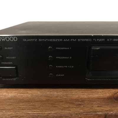 Kenwood KT-89 FM/AM Stereo Tuner Quartz Digital Timer Clock Tested image 2