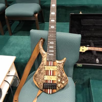 Warrior 6 String Bass Dran Michael series - Buckeye burl image 1