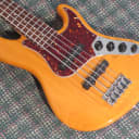2008 Fender American Deluxe Jazz Bass V Amber! w/OHSC