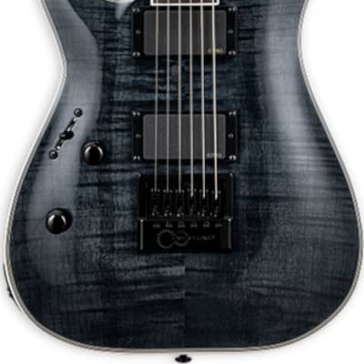 ESP LTD MH-1000 Evertune LH Left-Handed Electric Guitar, See Thru Black image 1