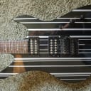 Schecter Synyster Gates Custom with Seymour Duncan Pickups Black with Silver Pinstripes