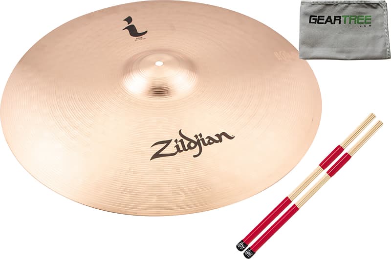Zildjian I Family Ride Cymbal, 22" w/ Cloth and Hot Rods image 1