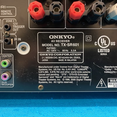 Onkyo TX-SR601 6.1 AM/FM/Dolby Digital/DTS receiver - Tested & Working! image 9