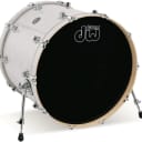 DW Performance Series Bass Drum - 16 x 20 inch - White Marine FinishPly