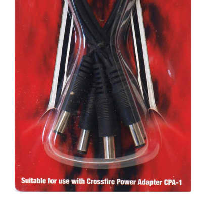 Crossfire 5-Plug Deluxe Daisy Chain Pedal Power Cable for sale