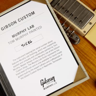 Gibson Custom Shop Made 2 Measure Murphy Lab '59 Les Paul Standard Murphy Painted Ultra Heavy Aged Orange Lemon Fade/NOS image 24