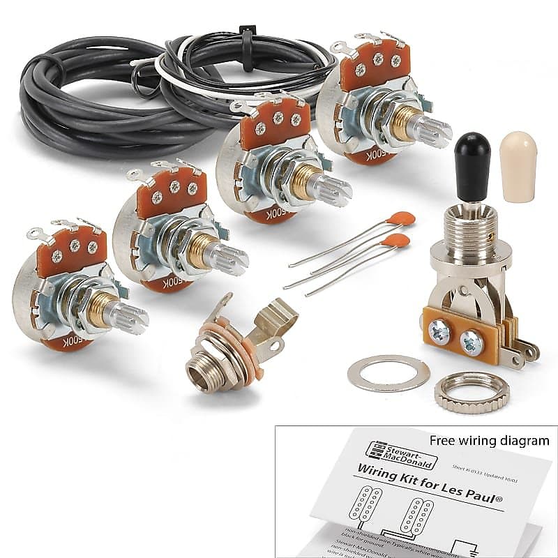 Golden Age Wiring Kit For Gibson Les Paul Guitar With Reverb 2092