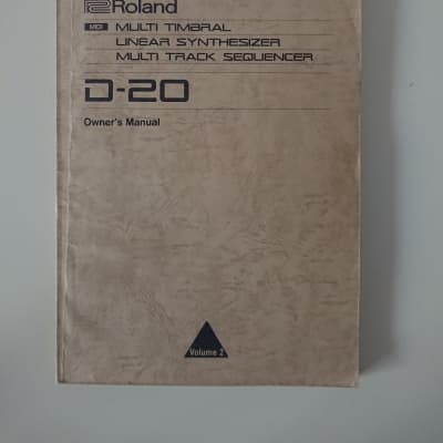 Roland D20 Manuals