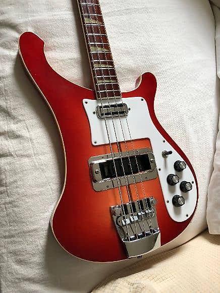 Vintage 1974 Rickenbacker 4001 Fireglo Bass w/OHSC image 1
