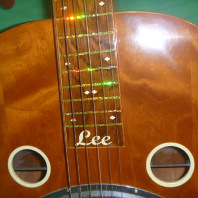 Lee Luthier built Resonator (Square Neck Six String) 2005 Lightly Flamed Maple image 10