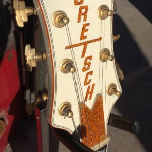1994 Gretsch Penguin Penguin 1994 White with gold sparkle image 3