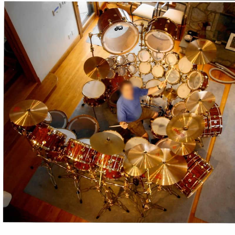 ULTIMATE DW DRUM SET, 50 DRUMS! COLLECTOR'S SERIES BUBINGA WATERFALL, 2009, MINT!