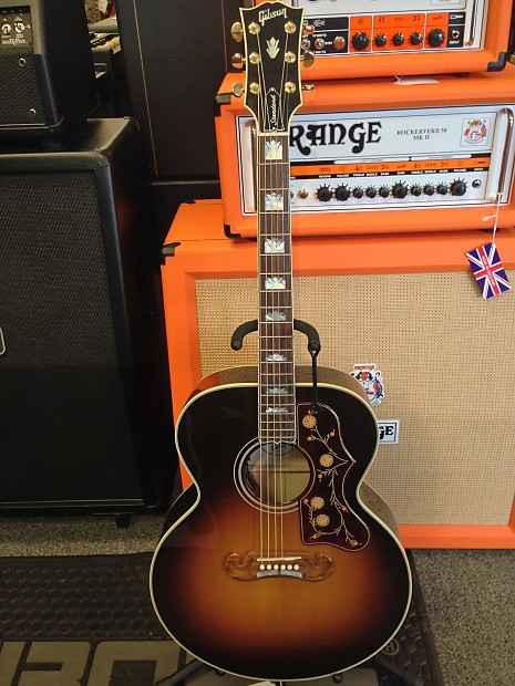 2015 Gibson J-200 Vintage Sunburst | Reverb