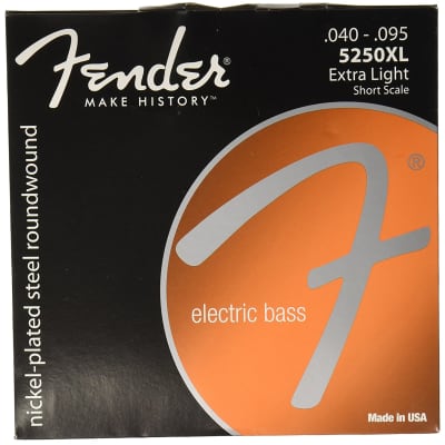 Fender 5250XL NPS Roundwound Electric Bass Strings Short-Scale EXTRA LIGHT 40-95 image 5