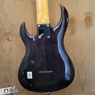 Jay Turser 7-String Electric Guitar Transparent Black Used image 4