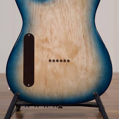 Fibenare Guitars Roadmaster '56 24-Fret Guitar w/Hard Case - Blue Tortoise / Maple Burl image 4