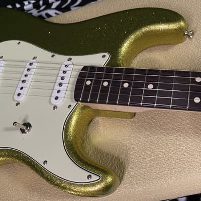 UNPLAYED! 2023 Fender Custom Shop Dick Dale Stratocaster - NOS - Chartreuse Sparkle - 7.9 lbs Authorized Dealer! SAVE BIG! - G01790 image 4