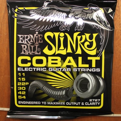 Ernie Ball Slinky Cobalt 11-54 Electric Guitar Strings Set image 1