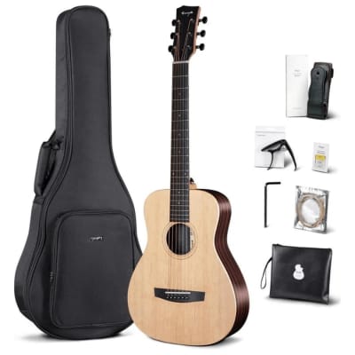 Enya EB-X1 Pro Solid Spruce Top Travel Guitar for sale