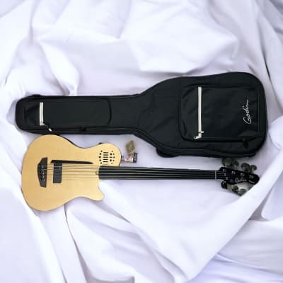 Godin Acoustic/Electric A5 Ultra FRETLESS, Natural *Factory Cosmetic Flaws = Save $! image 17