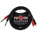 Pig Hog 3' RCA Male to 1/4  Mono Male Dual Cable