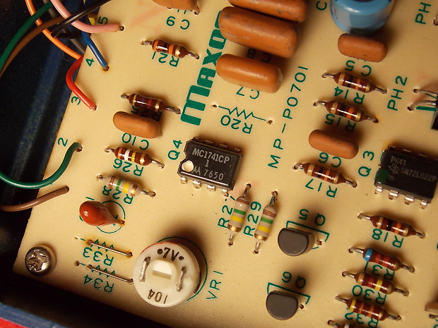 1970s Maxon PT-707 Phase Tone Vintage Guitar Effects Pedal