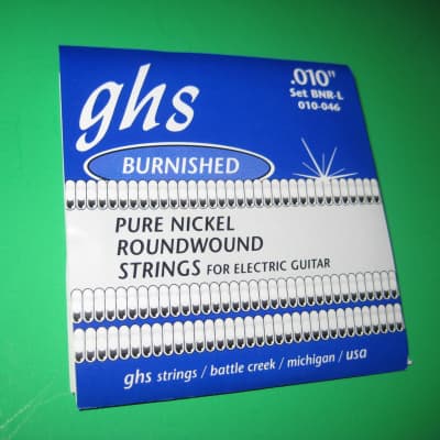GHS Set of Electric Guitar Strings BNR-L Burnished Nickel Light Gauge 1990's image 1