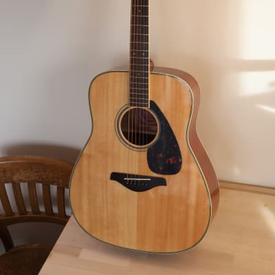 Yamaha FG720S Solid Spruce Top Folk Acoustic Guitar 2010s - Natural for sale