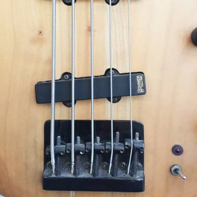 HOHNER Professional B-Bass V 5-String Neck-Thru Active Bass 2001 Made in Korea image 3