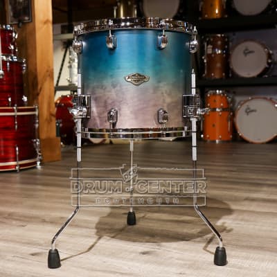 Tama Starclassic Walnut/Birch 14x12 Floor Tom - Satin Sapphire Fade image 3