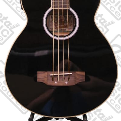 Oscar Schmidt OB100 Acoustic-Electric Bass with Gig Bag - Black, OB100B-G640 image 3