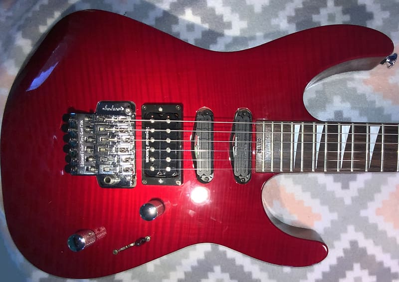 Reduced!  2002 Jackson  Soloist SL-3 Standard Neck-Through Pro in Trans Red Over Flame Maple Finish! Mint Condition! image 1