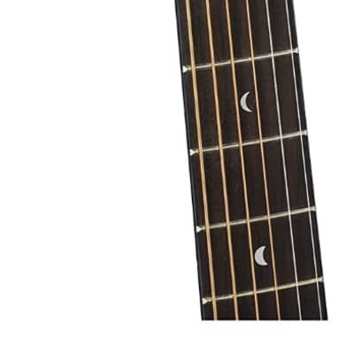 Luna GYP E ZBR Gypsy Zebrawood Grand Concert Acoustic Electric Guitar - Natural image 4