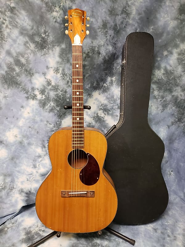 1965 Vintage Kay L6749 Acoustic Guitar Pro Setup Hard Shell Reverb