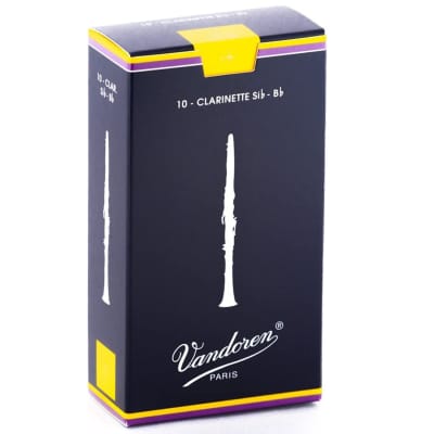 Vandoren Bb Clarinet Traditional Reeds Strength 4, Box of 10 image 1