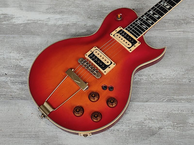 1982 Aria Pro II (Matsumoku) PE-R100 Single Cutaway (Cherry Sunburst)