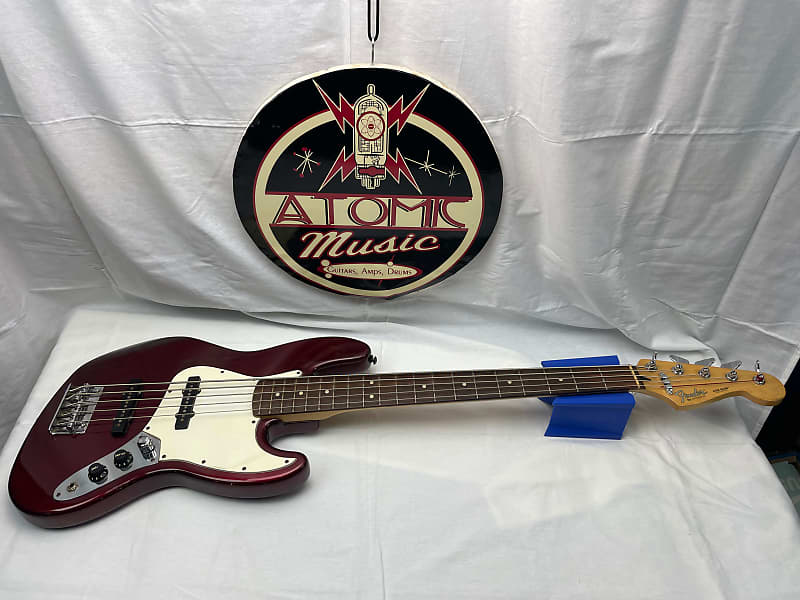 Fender Standard Jazz Bass V 5-string J-Bass MIM Mexico 1999 - Midnight Wine  / Pau Ferro Fingerboard