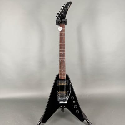 Epiphone Flying V 2 black Zebra PUs black hockey headstock RARE 1982 - 1986 - schwarz image 2