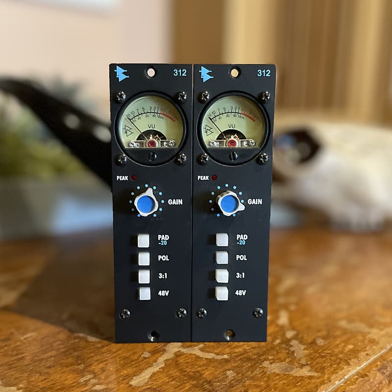 2 x API 312 500 Series Mic Preamp Module 2020 - Present - Black image 1