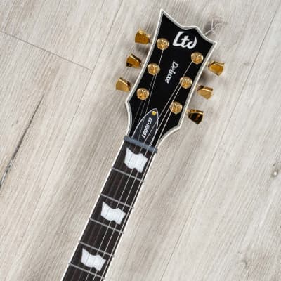 ESP LTD Eclipse EC-1000T CTM Evertune Left-Handed Guitar, Fishman Fluence Pickups, Black image 9