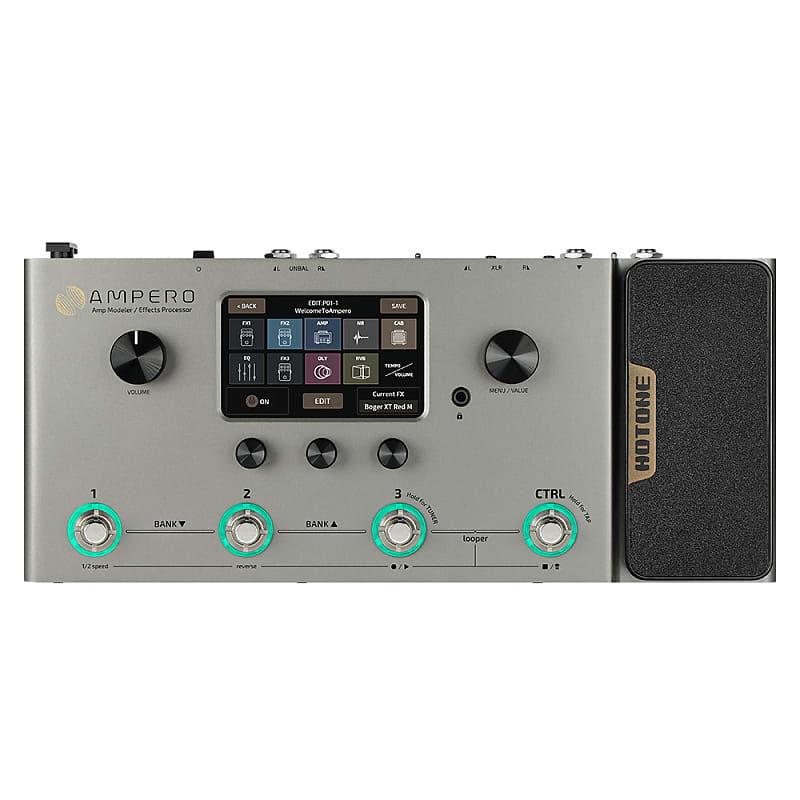 HOTONE Multi Effects Processor Guitar Bass Amp Modeling IR Cabinets  Simulation Multi Language Multi-Effects with Expression Pedal Stereo OTG  USB Audio