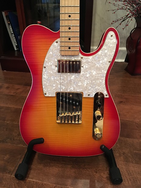 Jay Turser Telecaster JT LT Custom DLX Sunburst cherry
