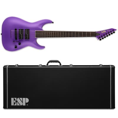 ESP LTD SC-607 Baritone Stephen Carpenter Purple Satin Electric Guitar + Hard Case SC-607B SC607 for sale
