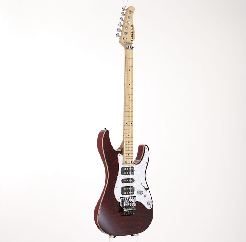 SCHECTER SD-II-24-AS See-thru Red Maple Fingerboard (S/N