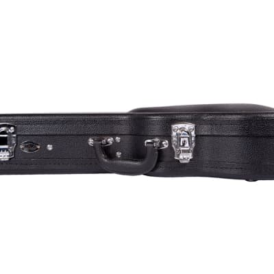 Kala BCS-AT Black Archtop Durable Soprano Size Ukulele Hard Case Black image 4