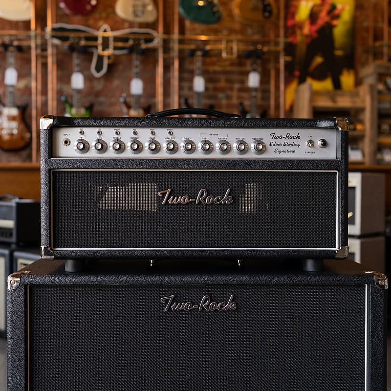 Two-Rock Silver Sterling Signature 100/50 Head - Black Bronco | Reverb